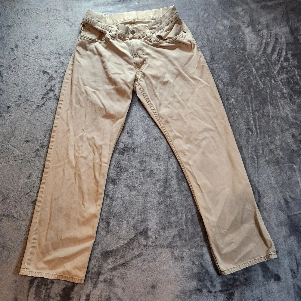Polo Ralph Lauren Jeans Mens 32x30 Beige Khaki Hampton Straight Denim